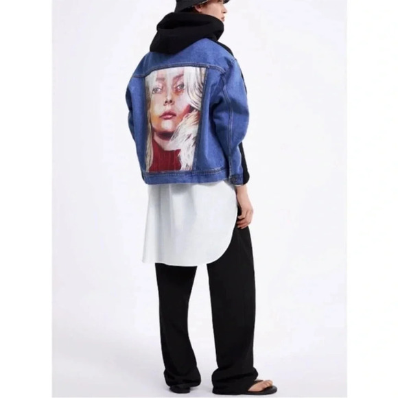 Zara collab denim jacket size S - Picture 3 of 8